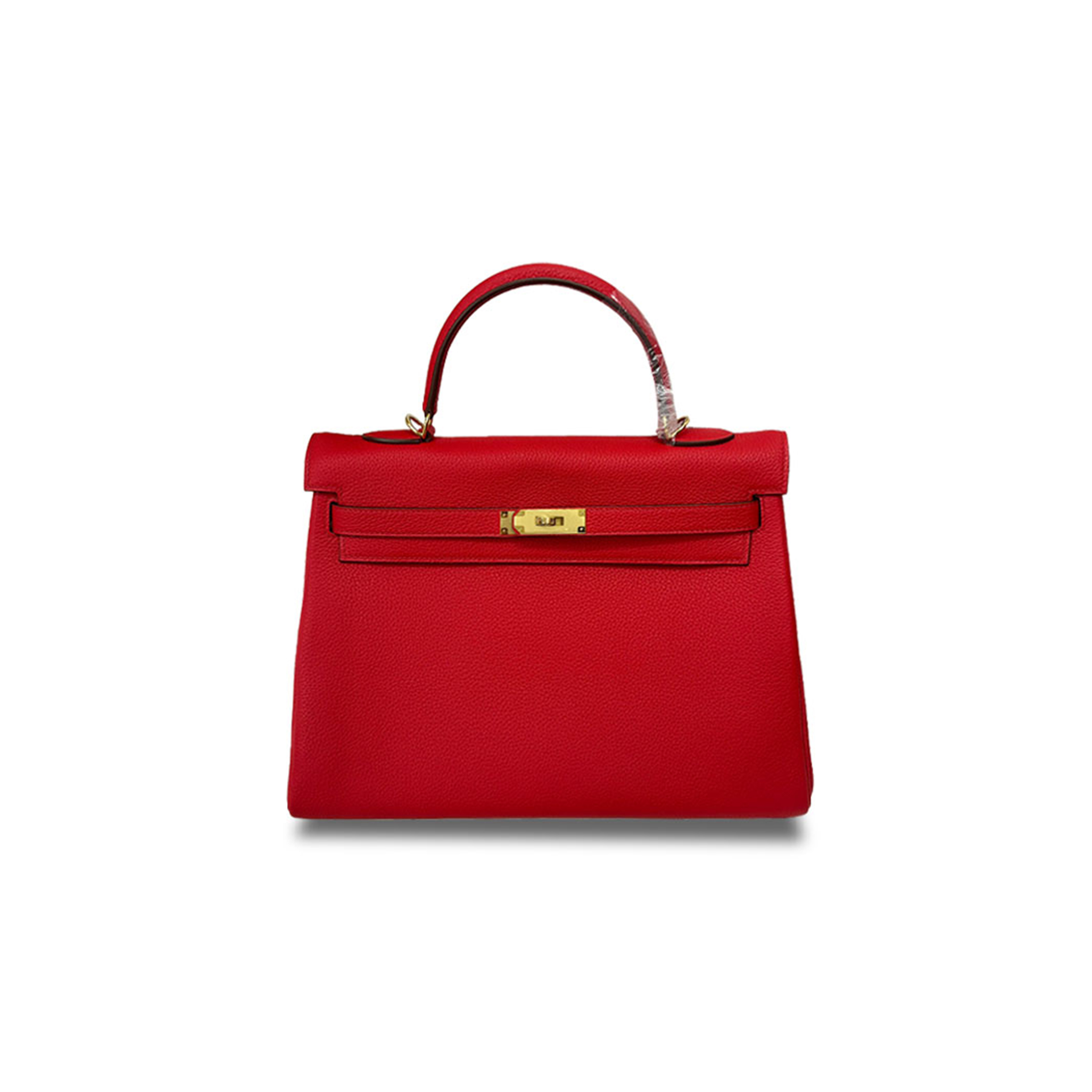 H**mes master kelly 35 sky blue sunflower red gold buckle (35*24*12cm)